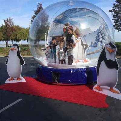 Wholesale Top Selling Outdoor Custom Large Luxury Empty Inflatable Snow Globe Ball Inflatable Christmas Wedding Snow Globe Tent