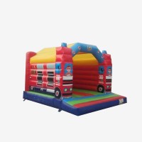 fire truck firetruck pvc air bouncer inflatable bouncing jumping bouncy castle