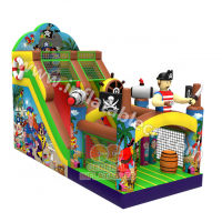 Good Quality  Double Slideway Inflatable Pirate slide Pirate Theme Inflatable Water Slide For Sale