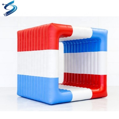 2019 Outdoor Company Team Work Adult Game Inflatable Flip It Inflatables Square Rolling Sport Games