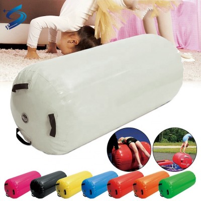 Yoga Home Gymnastics Exercise Training Air Track Roller Cylinder Cheap Prices Black Gymnastics Fitness DWF Inflatable Air Barrel