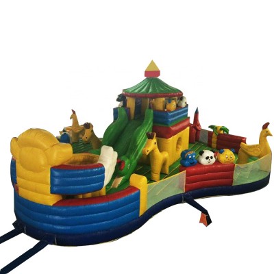 Hot Selling Inflatable Trampoline Playground Inflables Bouncer Inflatable Theme Park Castle