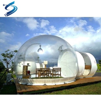 Outdoor Luxury PVC Transparent Inflatable Bubble Lodge Camping Hotel Tent House