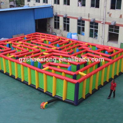 High Quality PVC Meatarial Large Inflatable Haunted House Corn Castle Maze / Castle Maze Fit Kids And Adult