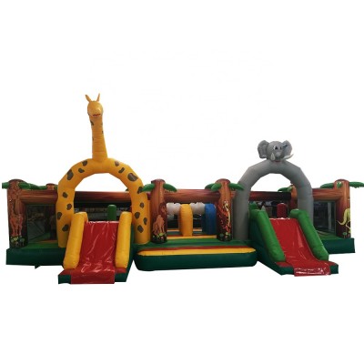 High Quality Inflatable Indoor Outdoor Playground Inflatable Trampoline Amusement Theme Park Castle for Sale