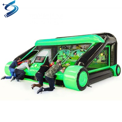 Newest Interactive Games Inflatable Shooting Gallery Games with IPS Lighting System for Sale