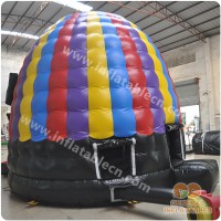 PVC material and castle type inflatable disco dome