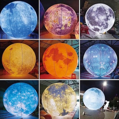 Advertising Inflatables Planet Inflatable Hanging Moon Ball For Holiday Decoration